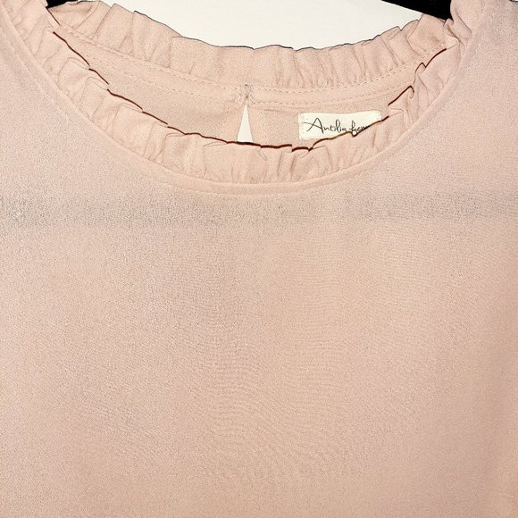 Pink Layered Bell Long Sleeve Blouse  Size Small - Picture 4 of 4